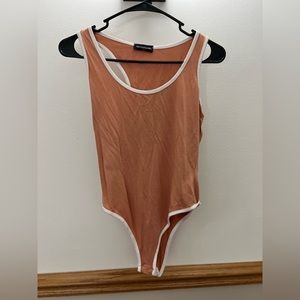 Pretty Little Thing Racerback Tank Bodysuit Size 10 Women’s Stretchy